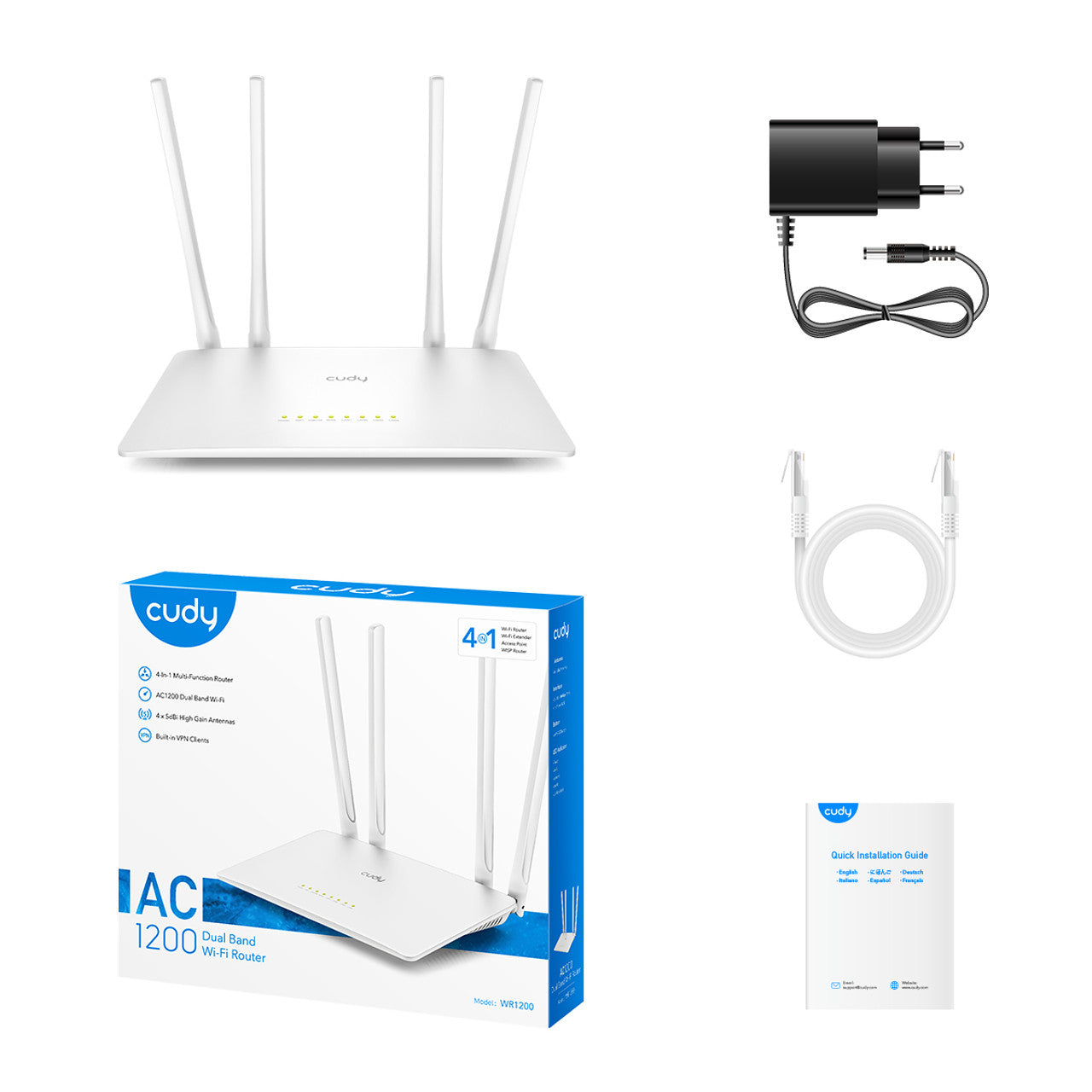 Cudy AC1200 Dual Band Wi-Fi Router Cudy AC1200 Dual Band Wi-Fi Router